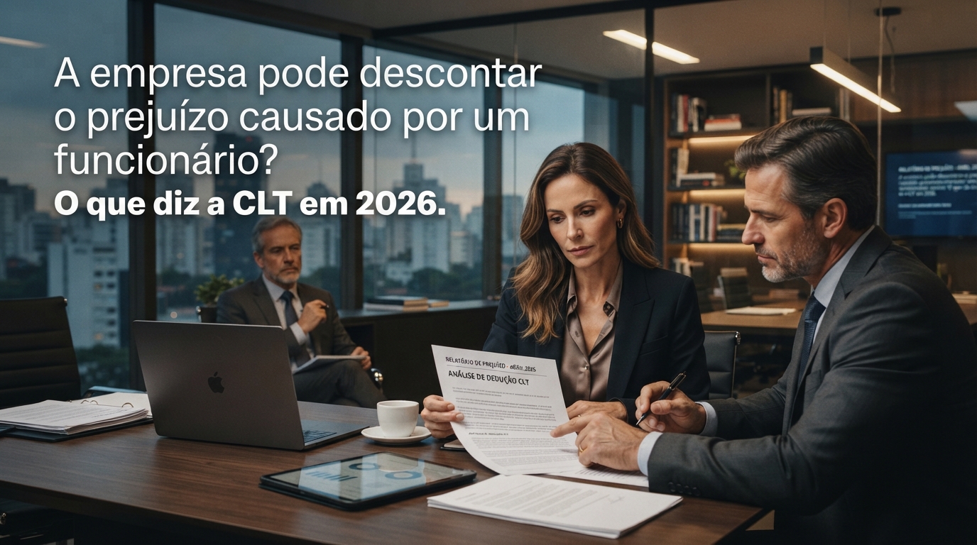 A empresa pode descontar o prejuízo causado por um funcionário? Entenda o que diz a CLT em 2026 - Cezar & Cezar Advocacia Empresarial Preventiva em Brasília | 30+ Anos de Experiência