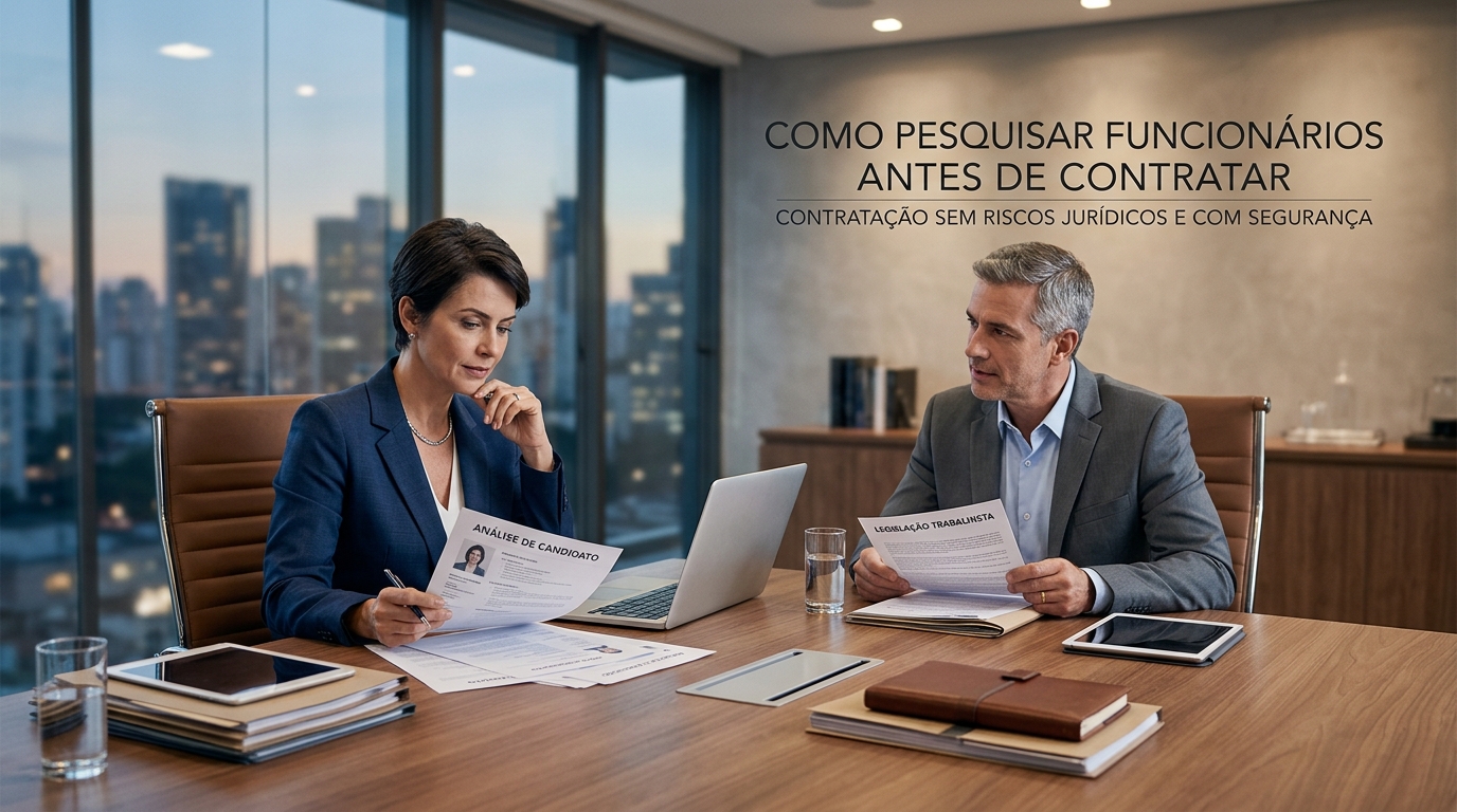 Como pesquisar funcionário antes de contratar sem violar a lei e evitar riscos trabalhistas - Cezar & Cezar Advocacia Empresarial Preventiva em Brasília | 30+ Anos de Experiência